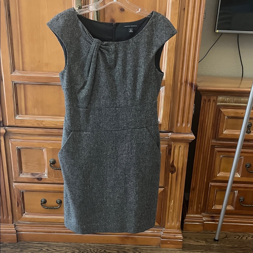 Banana Republic Charcoal Midi Dress